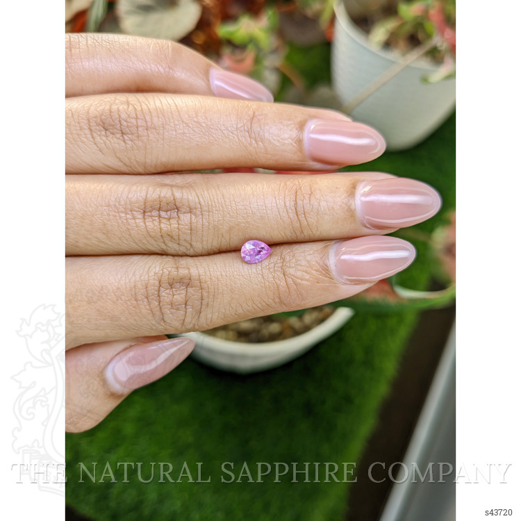 0.70 Ct. Purplish Pink Sapphire from Ceylon (Sri Lanka)