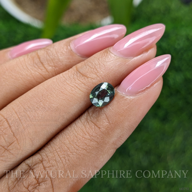 1.35 Ct. Bluish Green Sapphire from Tanzania