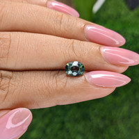 1.35 Ct. Bluish Green Sapphire from Tanzania Life Style