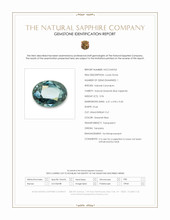 0.96 Ct. Greenish Blue Sapphire from Tanzania Scan Report