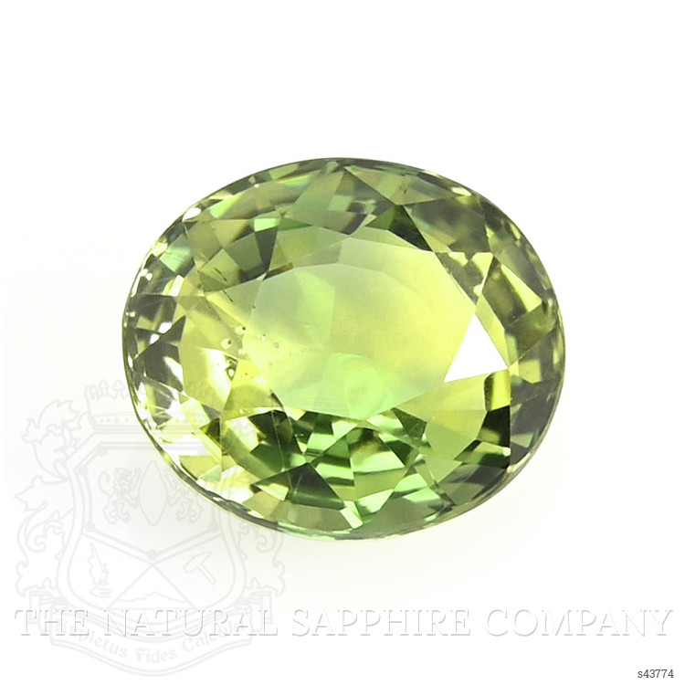 0.99 Ct. Yellowish Green Sapphire from Tanzania