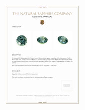 0.39 Ct. Sapphire from Ceylon (Sri Lanka) Appraisal