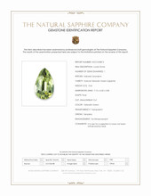 0.66 Ct. Yellowish Green Sapphire from Tanzania Scan Report