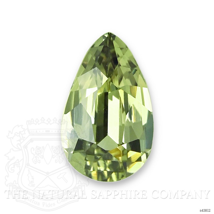 0.66 Ct. Yellowish Green Sapphire from Tanzania