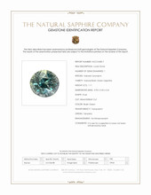 1.11 Ct. Bluish Green Sapphire from Tanzania Scan Report