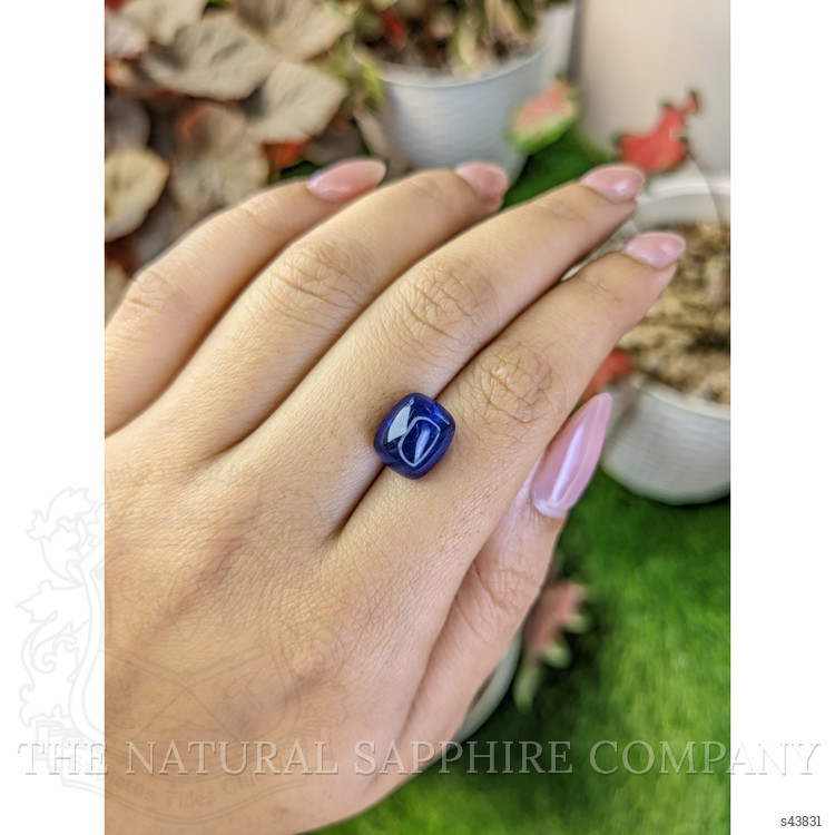 8.39 Ct. Blue Cabochon Sapphire from Ceylon (Sri Lanka)