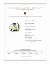 3.65 Ct. Green Sapphire from Madagascar Scan Report