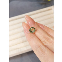 3.65 Ct. Green Sapphire from Madagascar Life Style