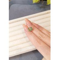 3.65 Ct. Green Sapphire from Madagascar Life Style