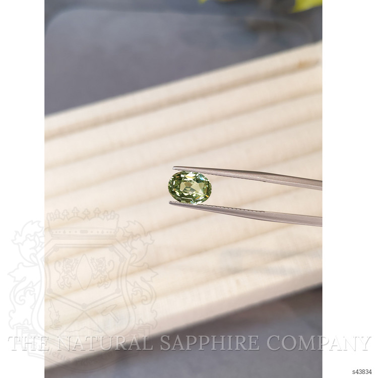 3.10 Ct. Yellowish Green Sapphire from Madagascar