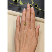 1.99 Ct. Yellowish Green Sapphire from Madagascar Life Style