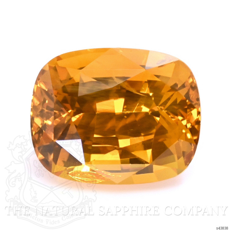 5.12 Ct. Yellowish Orange Sapphire from Ceylon (Sri Lanka)