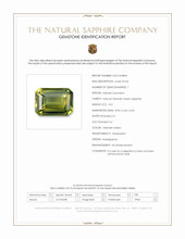 3.01 Ct. Yellowish Green Sapphire from Madagascar Scan Report