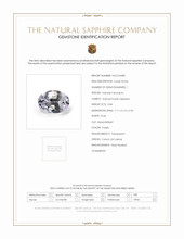 0.84 Ct. Sapphire from Ceylon (Sri Lanka) Scan Report