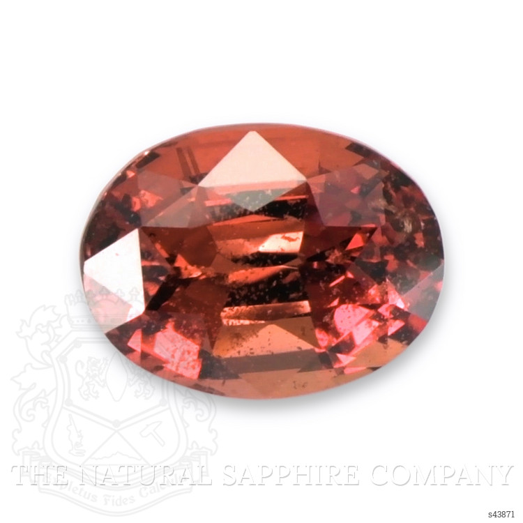 2.66 Ct. Reddish Orange Sapphire from Ceylon (Sri Lanka)