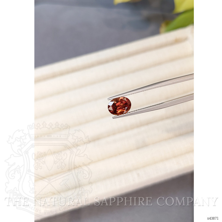 2.66 Ct. Reddish Orange Sapphire from Ceylon (Sri Lanka)