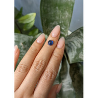 2.38 Ct. Blue Cabochon Sapphire from Ceylon (Sri Lanka) Life Style
