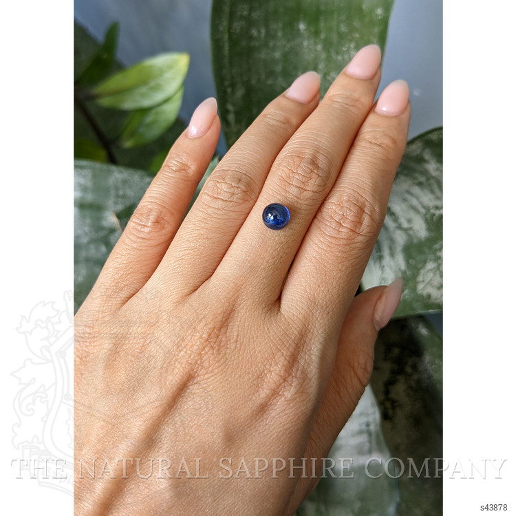 2.38 Ct. Blue Cabochon Sapphire from Ceylon (Sri Lanka)