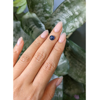 2.12 Ct. Blue Cabochon Sapphire from Ceylon (Sri Lanka) Life Style