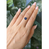 2.12 Ct. Blue Cabochon Sapphire from Ceylon (Sri Lanka) Life Style