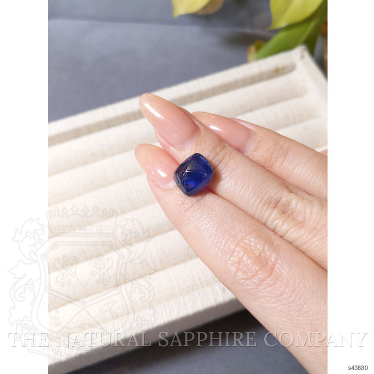 8.38 Ct. Blue Cabochon Sapphire from Ceylon (Sri Lanka)