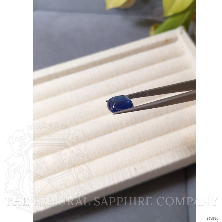 8.38 Ct. Blue Cabochon Sapphire from Ceylon (Sri Lanka)