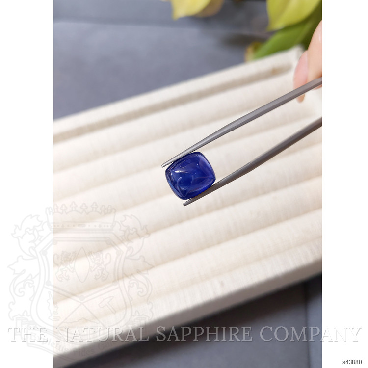 8.38 Ct. Blue Cabochon Sapphire from Ceylon (Sri Lanka)