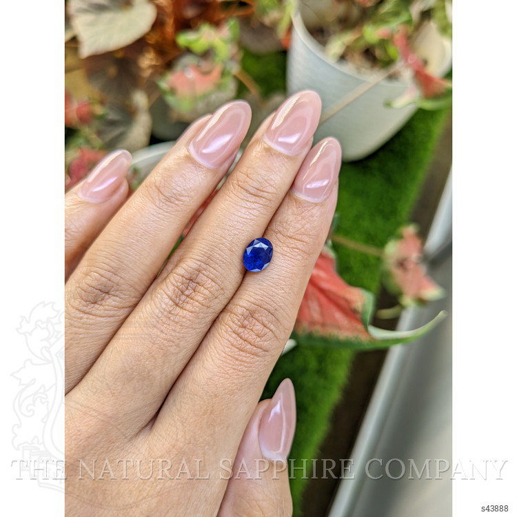 2.07 Ct. Blue Sapphire from Ceylon (Sri Lanka)