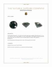 1.78 Ct. Bluish Green Sapphire from Madagascar Appraisal