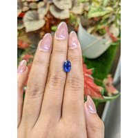 3.52 Ct. Blue Sapphire from Ceylon (Sri Lanka) Life Style