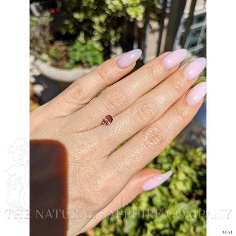 0.74 Ct. Padparadscha Sapphire from Ceylon (Sri Lanka)