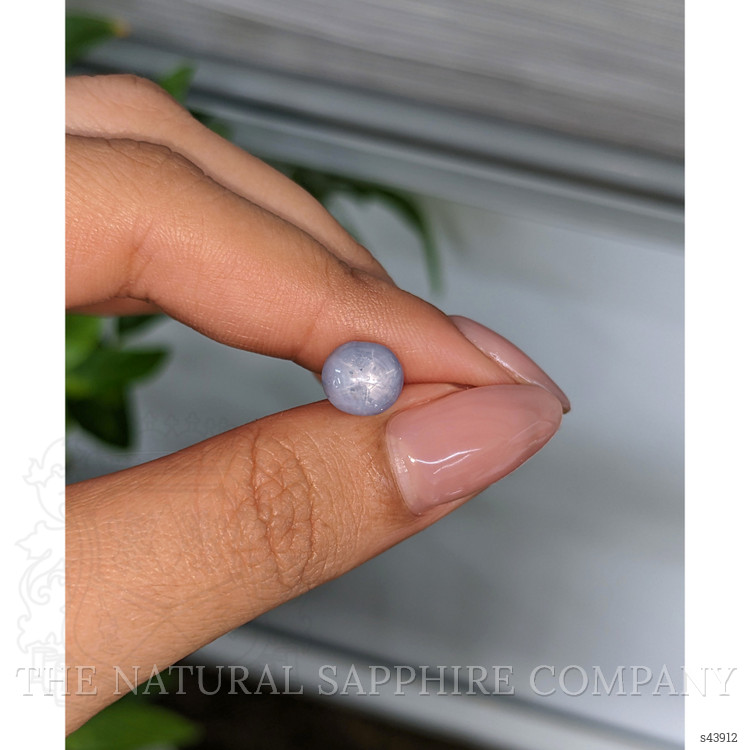 5.17 Ct. Bluish Grey Star Sapphire from Ceylon (Sri Lanka)