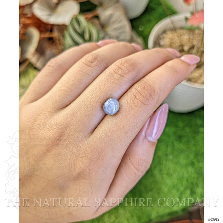 5.17 Ct. Bluish Grey Star Sapphire from Ceylon (Sri Lanka)