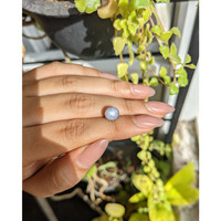 5.17 Ct. Bluish Grey Star Sapphire from Ceylon (Sri Lanka) Life Style