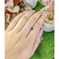 0.92 Ct. Pinkish Purple Sapphire from Ceylon (Sri Lanka) Life Style