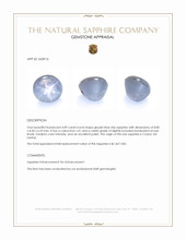 4.89 Ct. Greyish Blue Star Sapphire from Ceylon (Sri Lanka) Appraisal
