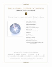 4.89 Ct. Greyish Blue Star Sapphire from Ceylon (Sri Lanka) Scan Report