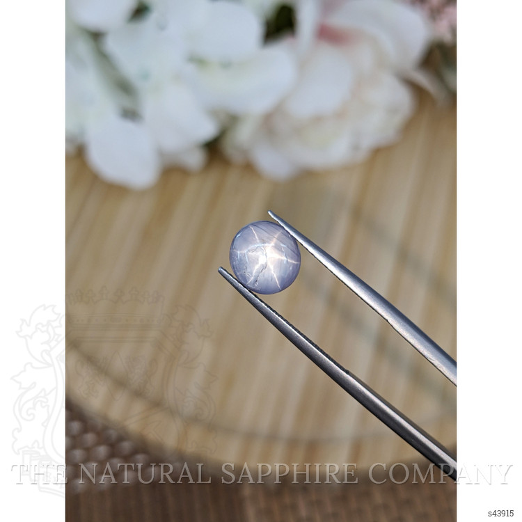 4.89 Ct. Greyish Blue Star Sapphire from Ceylon (Sri Lanka)
