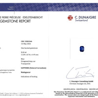 5.11 Ct. Blue Sapphire from Madagascar Scan Report