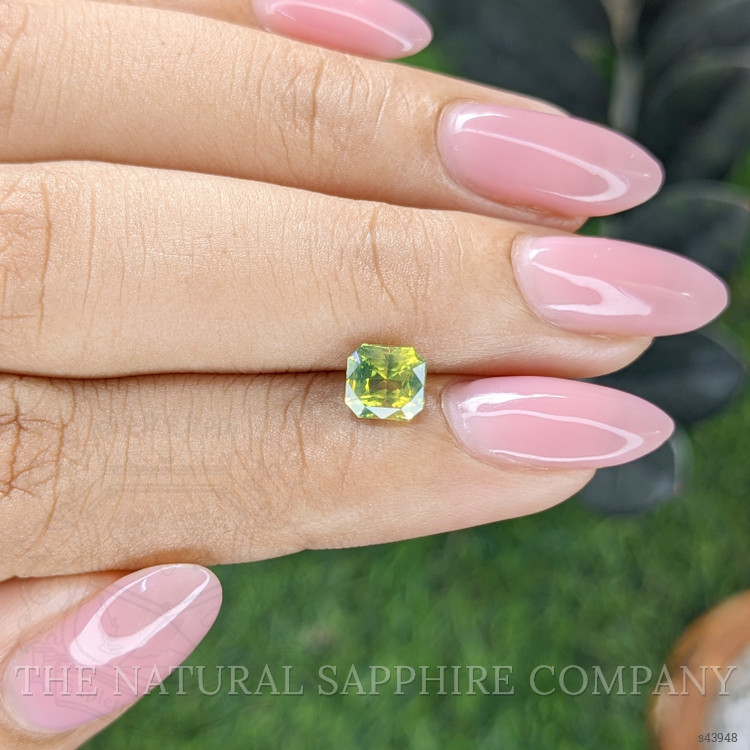 1.28 Ct. Yellowish Green Sapphire from Madagascar