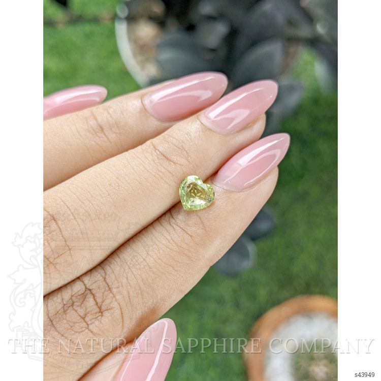 1.10 Ct. Yellowish Green Sapphire from Madagascar