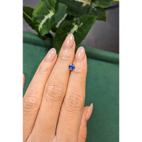 0.65 Ct. Blue Sapphire from Ceylon (Sri Lanka) Life Style