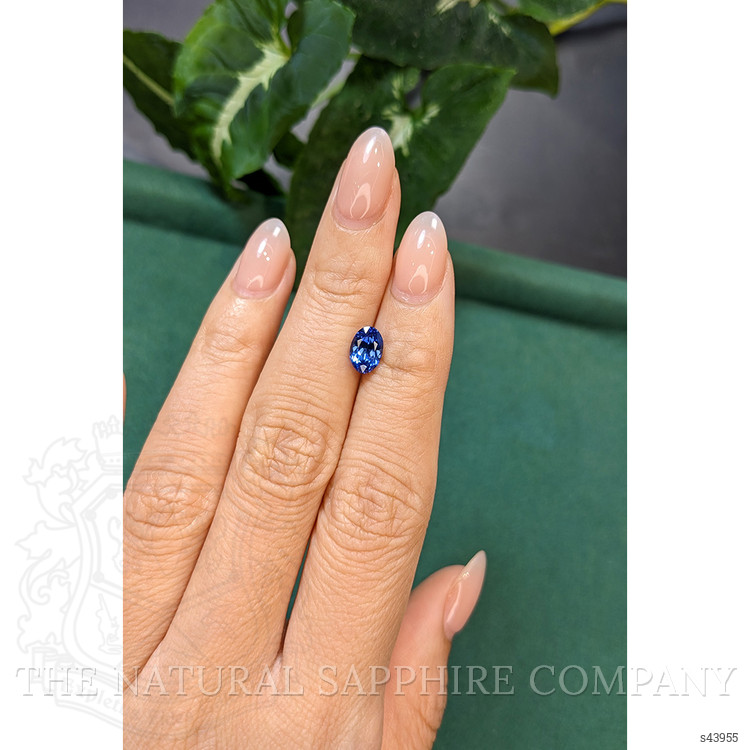 1.58 Ct. Blue Sapphire from Ceylon (Sri Lanka)