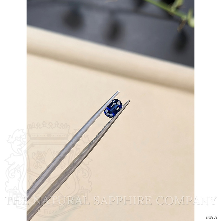 0.83 Ct. Blue Sapphire from Ceylon (Sri Lanka)