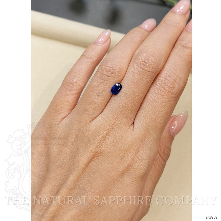 0.83 Ct. Blue Sapphire from Ceylon (Sri Lanka)