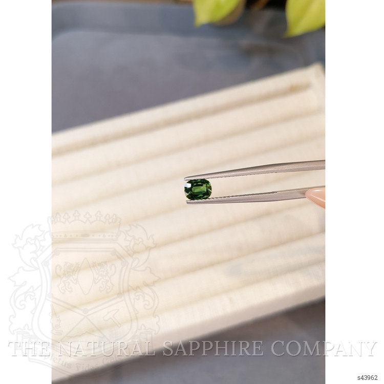 0.72 Ct. Bluish Green Sapphire from Thailand