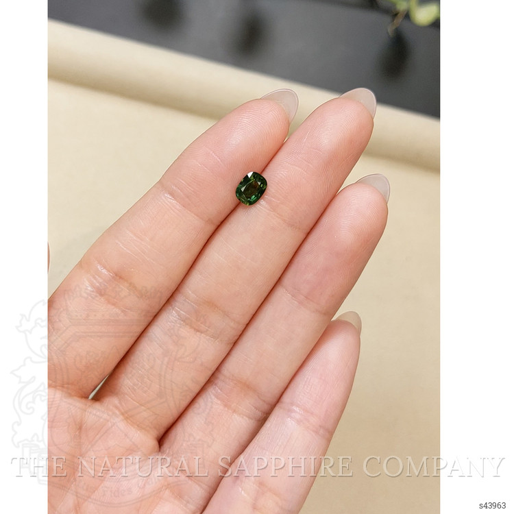 0.73 Ct. Bluish Green Sapphire from Thailand