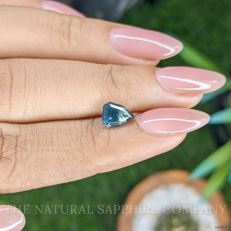 1.51 Ct. Greenish Blue Sapphire from Madagascar