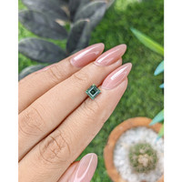 1.01 Ct. Bluish Green Sapphire from Madagascar Life Style
