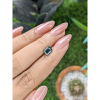 1.06 Ct. Bluish Green Sapphire from Madagascar Life Style